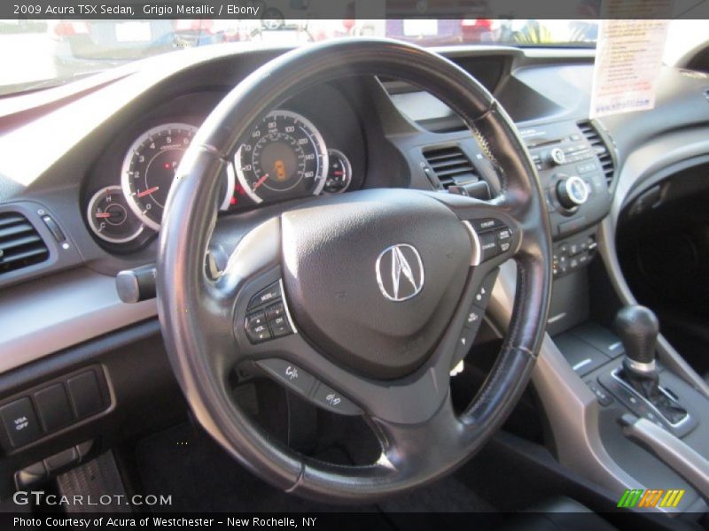 Grigio Metallic / Ebony 2009 Acura TSX Sedan
