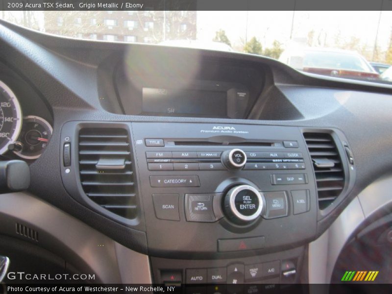 Grigio Metallic / Ebony 2009 Acura TSX Sedan