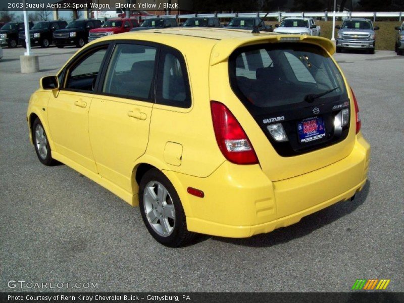 Electric Yellow / Black 2003 Suzuki Aerio SX Sport Wagon