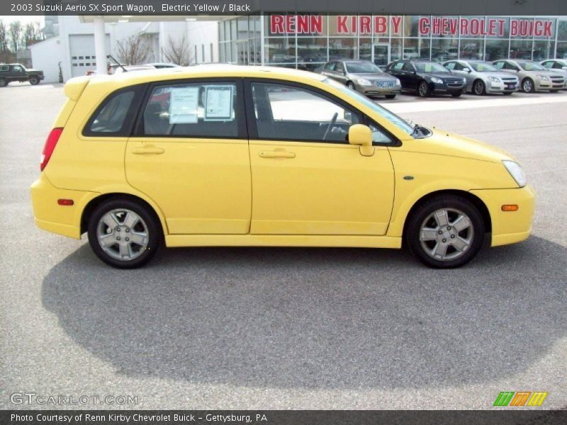 Electric Yellow / Black 2003 Suzuki Aerio SX Sport Wagon