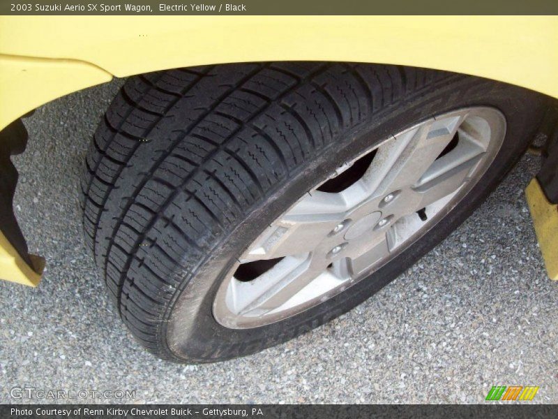 Electric Yellow / Black 2003 Suzuki Aerio SX Sport Wagon