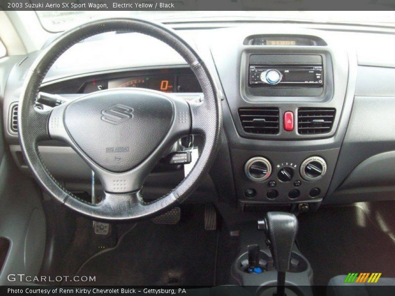 Electric Yellow / Black 2003 Suzuki Aerio SX Sport Wagon