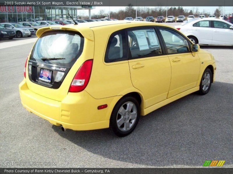 Electric Yellow / Black 2003 Suzuki Aerio SX Sport Wagon