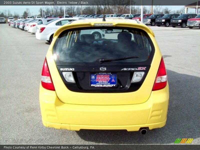 Electric Yellow / Black 2003 Suzuki Aerio SX Sport Wagon