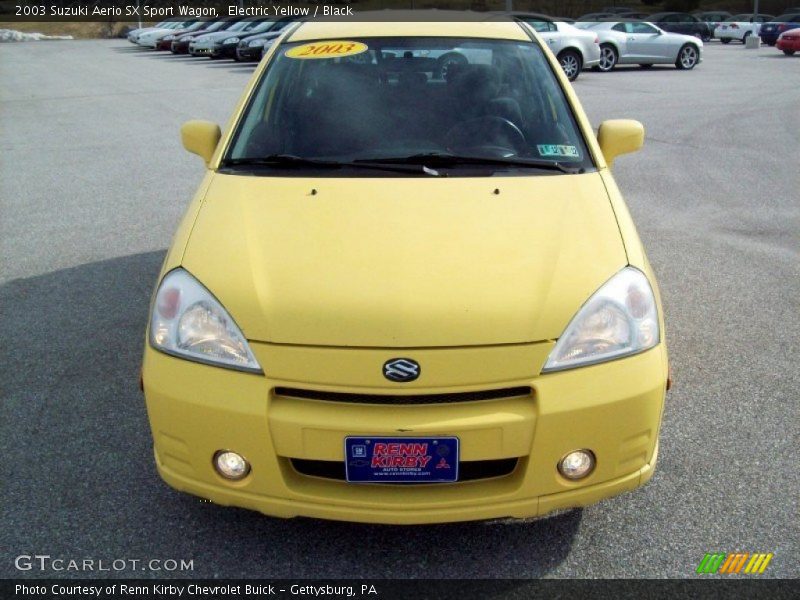 Electric Yellow / Black 2003 Suzuki Aerio SX Sport Wagon