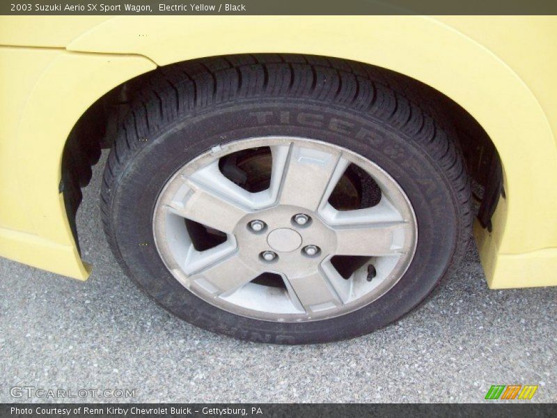 Electric Yellow / Black 2003 Suzuki Aerio SX Sport Wagon