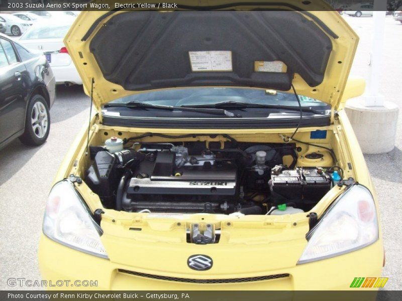 Electric Yellow / Black 2003 Suzuki Aerio SX Sport Wagon