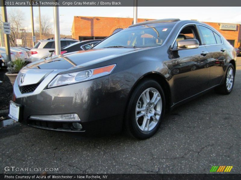 Grigio Gray Metallic / Ebony Black 2011 Acura TL 3.5 Technology