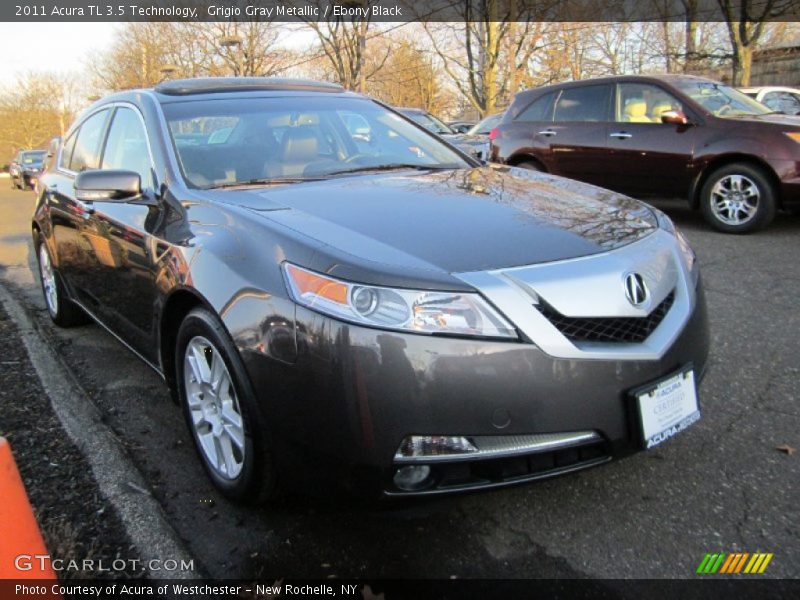 Grigio Gray Metallic / Ebony Black 2011 Acura TL 3.5 Technology