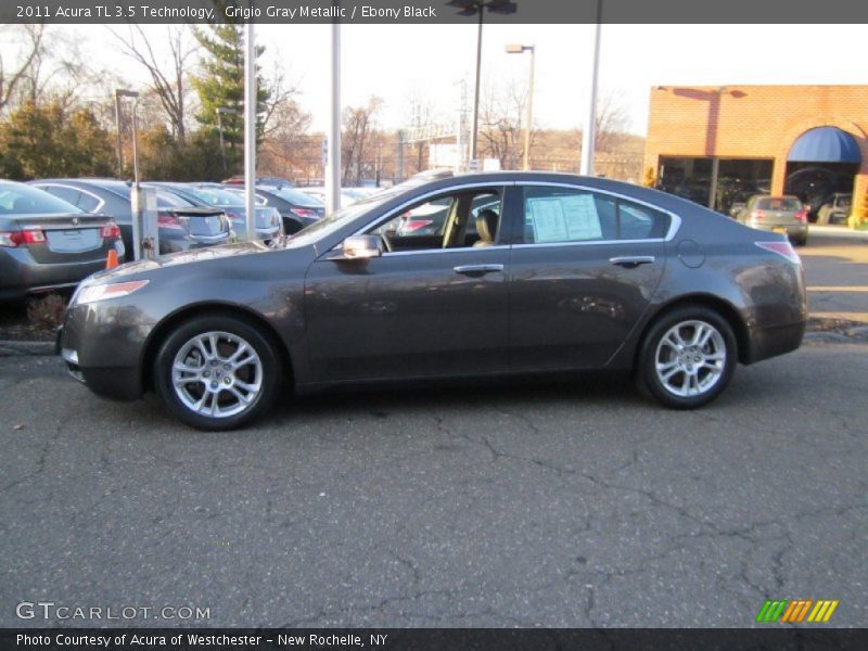 Grigio Gray Metallic / Ebony Black 2011 Acura TL 3.5 Technology