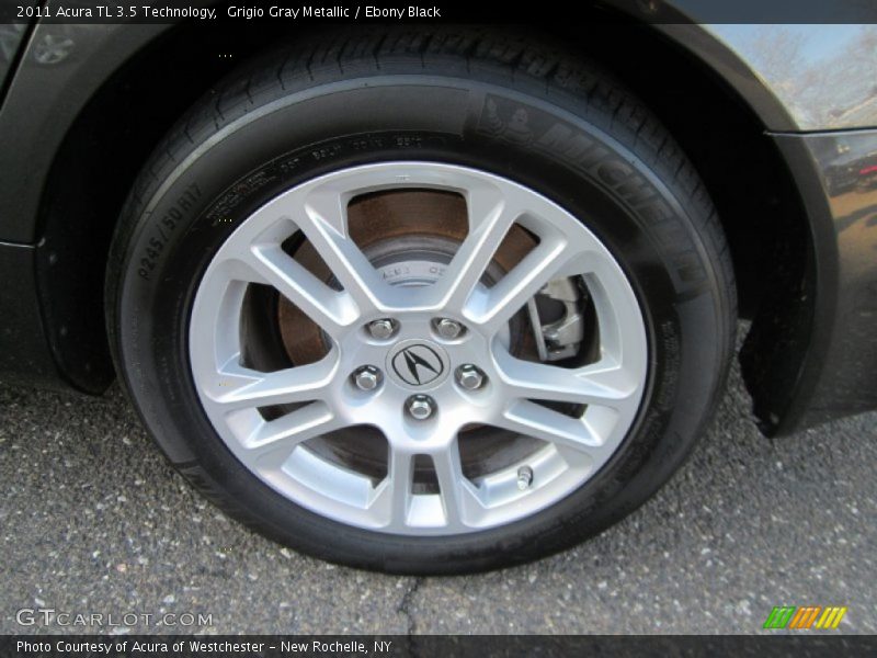 Grigio Gray Metallic / Ebony Black 2011 Acura TL 3.5 Technology