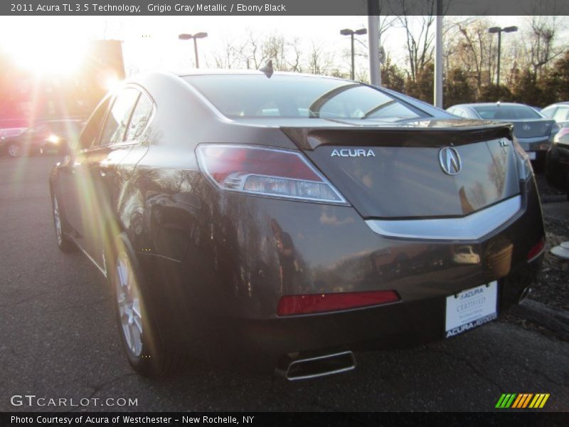 Grigio Gray Metallic / Ebony Black 2011 Acura TL 3.5 Technology