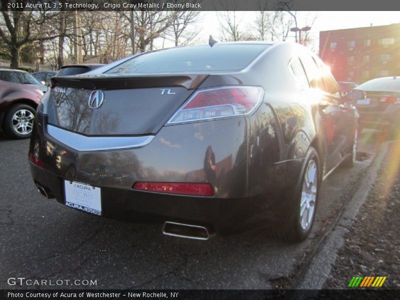 Grigio Gray Metallic / Ebony Black 2011 Acura TL 3.5 Technology