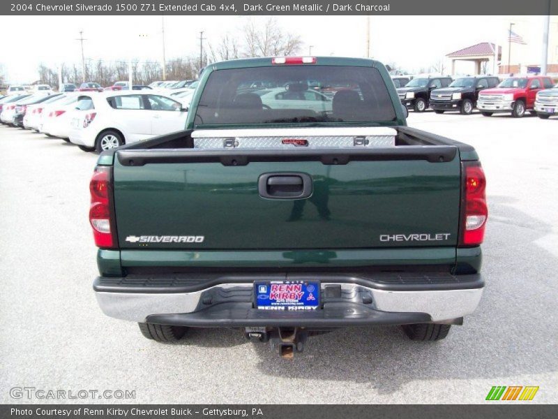 Dark Green Metallic / Dark Charcoal 2004 Chevrolet Silverado 1500 Z71 Extended Cab 4x4