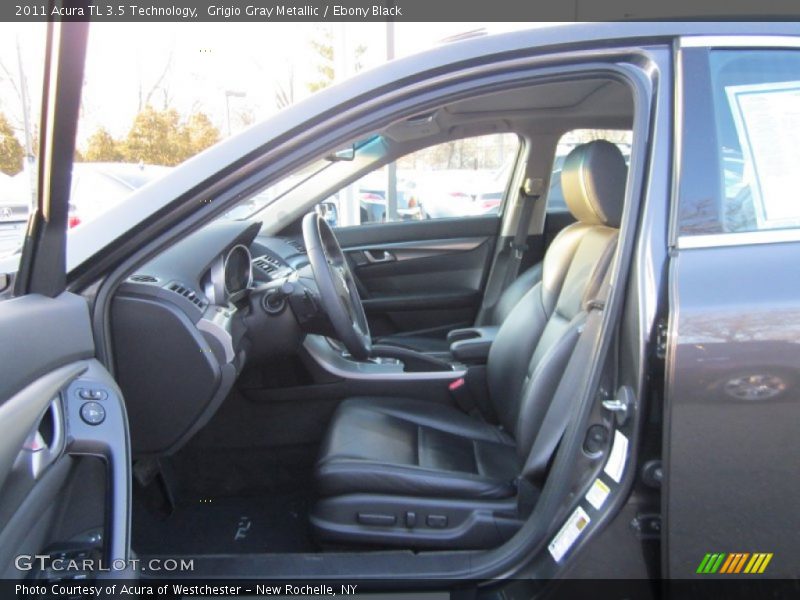 Grigio Gray Metallic / Ebony Black 2011 Acura TL 3.5 Technology