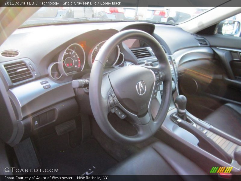 Grigio Gray Metallic / Ebony Black 2011 Acura TL 3.5 Technology