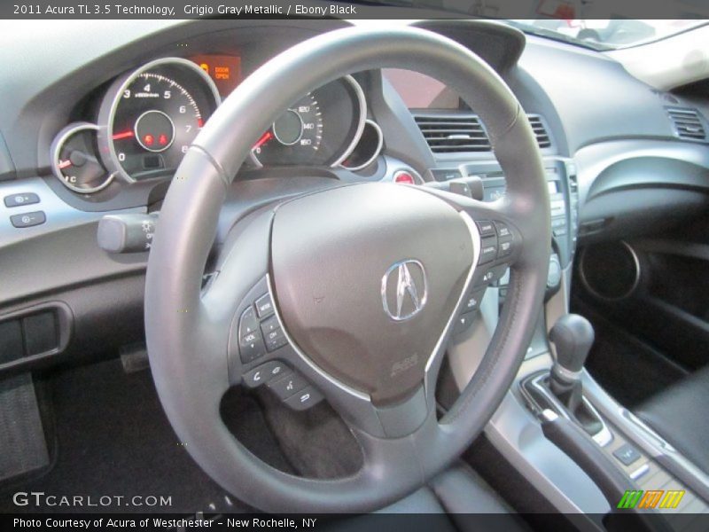 Grigio Gray Metallic / Ebony Black 2011 Acura TL 3.5 Technology