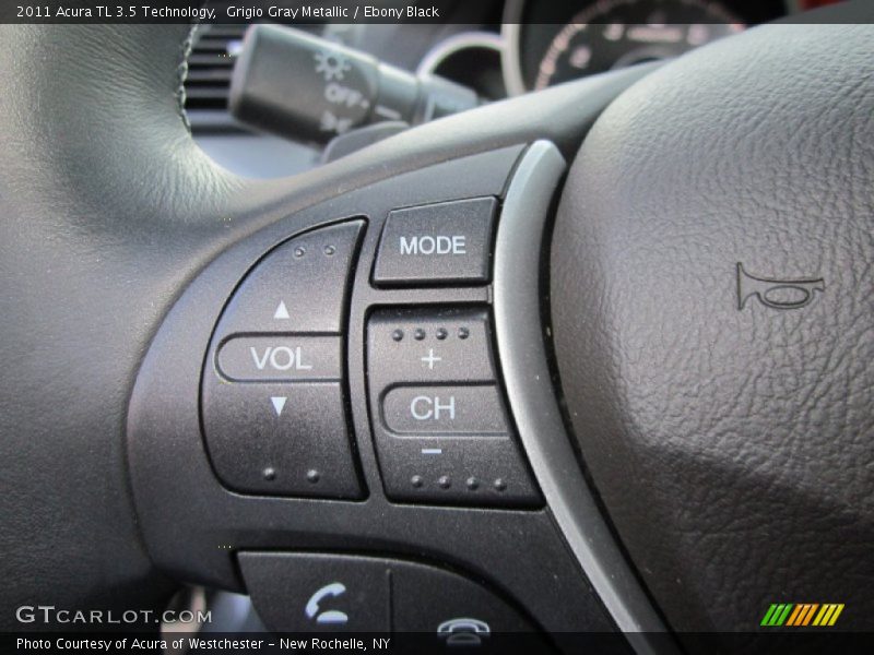 Grigio Gray Metallic / Ebony Black 2011 Acura TL 3.5 Technology