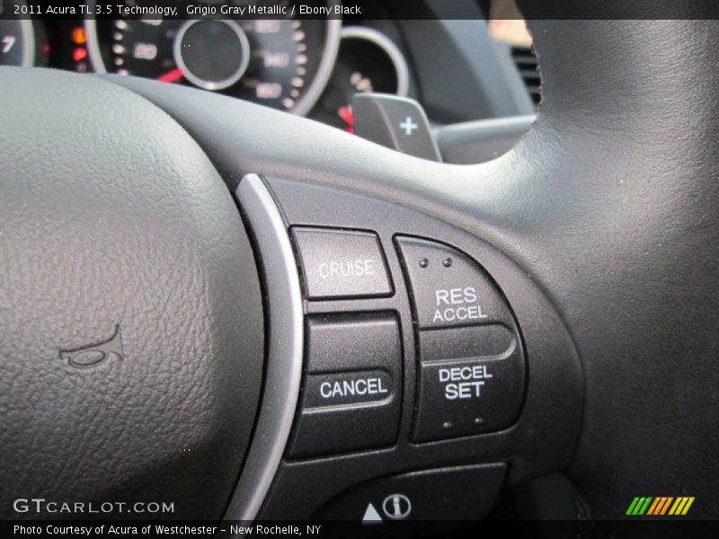 Grigio Gray Metallic / Ebony Black 2011 Acura TL 3.5 Technology