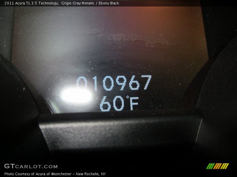 Grigio Gray Metallic / Ebony Black 2011 Acura TL 3.5 Technology