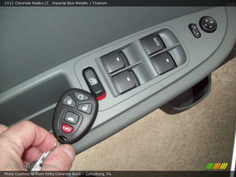 Imperial Blue Metallic / Titanium 2012 Chevrolet Malibu LT