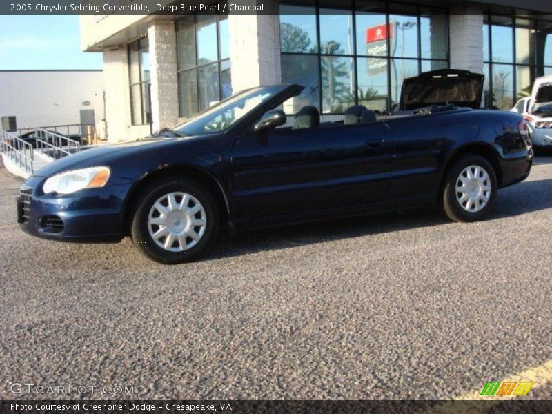 Deep Blue Pearl / Charcoal 2005 Chrysler Sebring Convertible