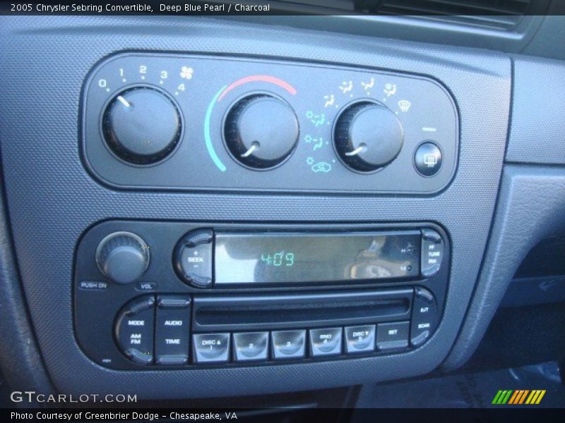Controls of 2005 Sebring Convertible
