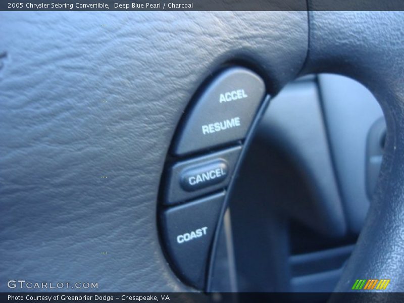Deep Blue Pearl / Charcoal 2005 Chrysler Sebring Convertible