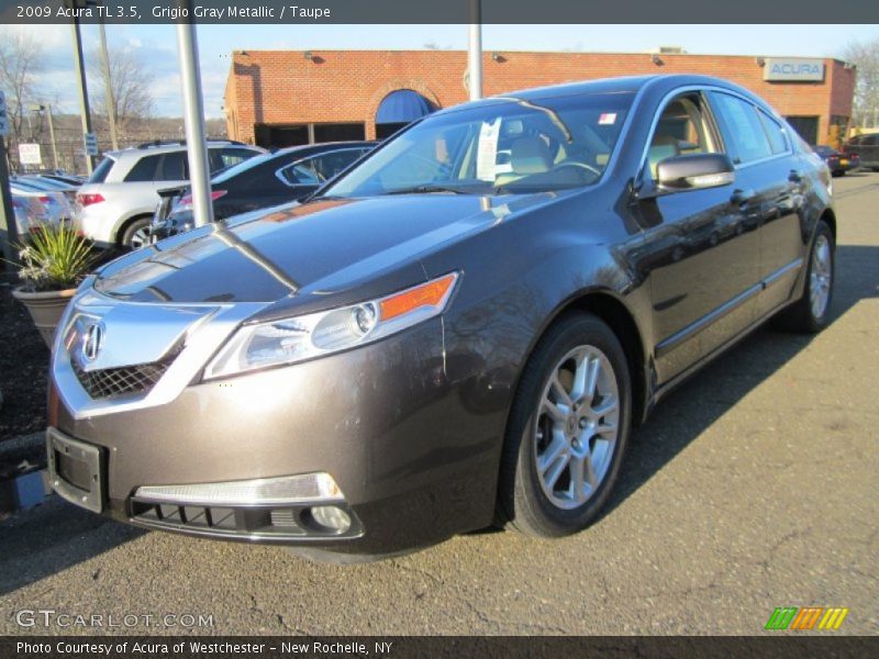 Grigio Gray Metallic / Taupe 2009 Acura TL 3.5