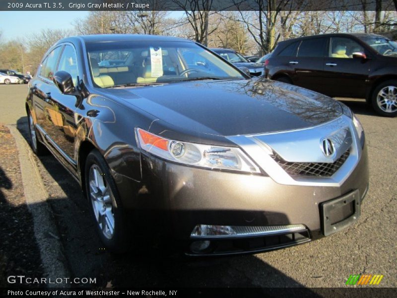 Grigio Gray Metallic / Taupe 2009 Acura TL 3.5
