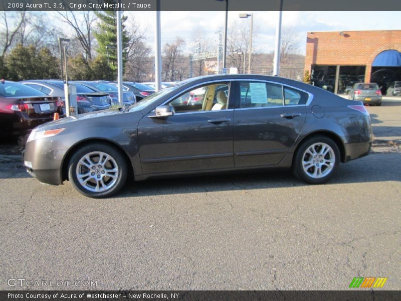 Grigio Gray Metallic / Taupe 2009 Acura TL 3.5