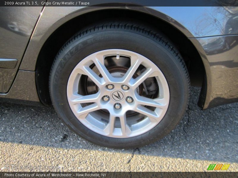 Grigio Gray Metallic / Taupe 2009 Acura TL 3.5