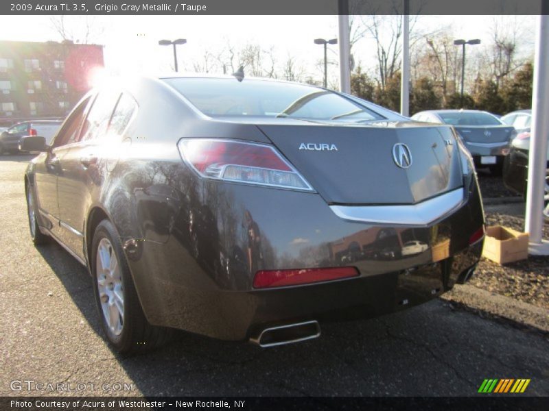 Grigio Gray Metallic / Taupe 2009 Acura TL 3.5