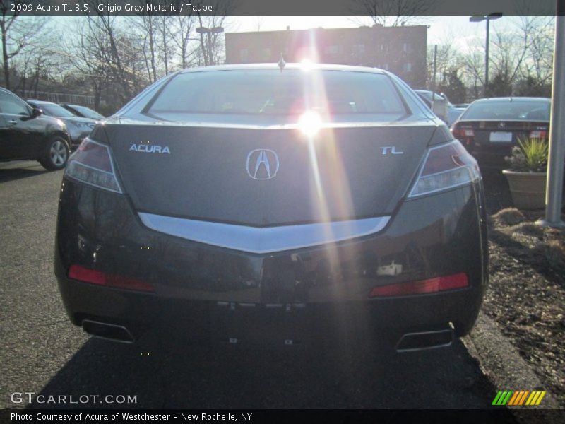 Grigio Gray Metallic / Taupe 2009 Acura TL 3.5