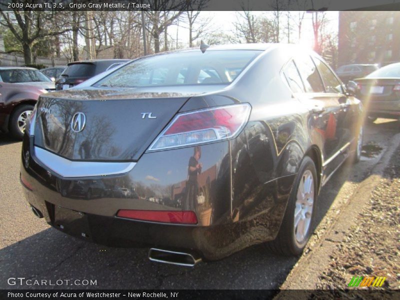Grigio Gray Metallic / Taupe 2009 Acura TL 3.5