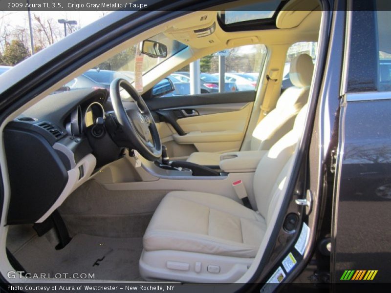 Grigio Gray Metallic / Taupe 2009 Acura TL 3.5