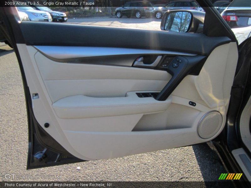 Grigio Gray Metallic / Taupe 2009 Acura TL 3.5