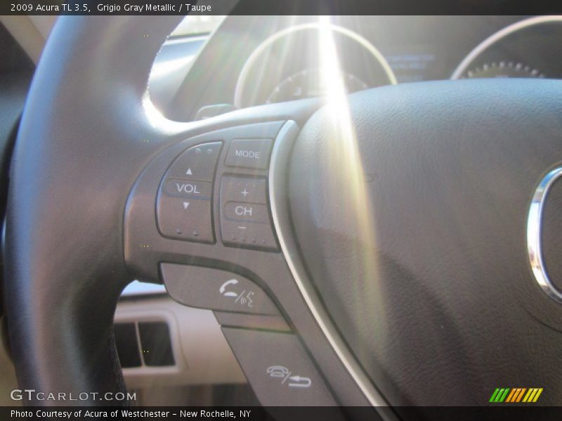 Grigio Gray Metallic / Taupe 2009 Acura TL 3.5
