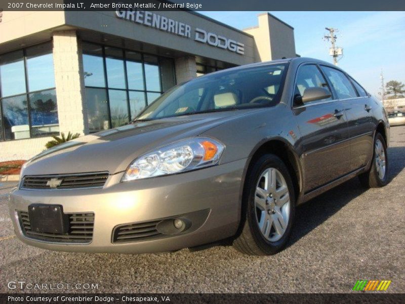 Amber Bronze Metallic / Neutral Beige 2007 Chevrolet Impala LT