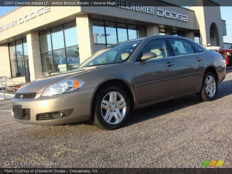 Amber Bronze Metallic / Neutral Beige 2007 Chevrolet Impala LT