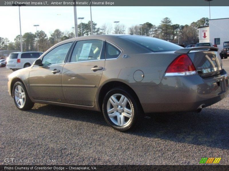 Amber Bronze Metallic / Neutral Beige 2007 Chevrolet Impala LT
