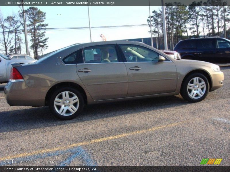 Amber Bronze Metallic / Neutral Beige 2007 Chevrolet Impala LT