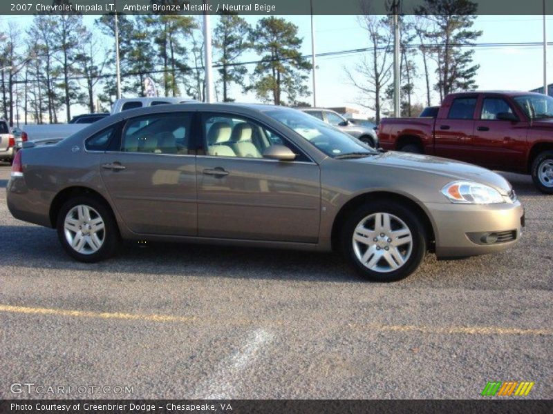 Amber Bronze Metallic / Neutral Beige 2007 Chevrolet Impala LT