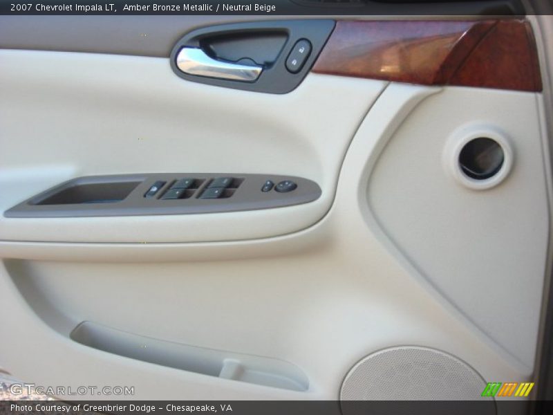 Amber Bronze Metallic / Neutral Beige 2007 Chevrolet Impala LT