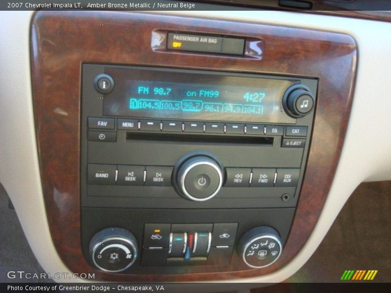 Amber Bronze Metallic / Neutral Beige 2007 Chevrolet Impala LT