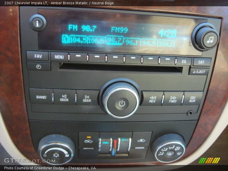Amber Bronze Metallic / Neutral Beige 2007 Chevrolet Impala LT