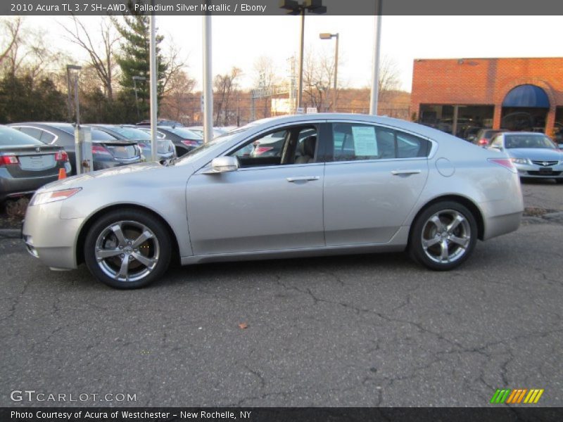 Palladium Silver Metallic / Ebony 2010 Acura TL 3.7 SH-AWD