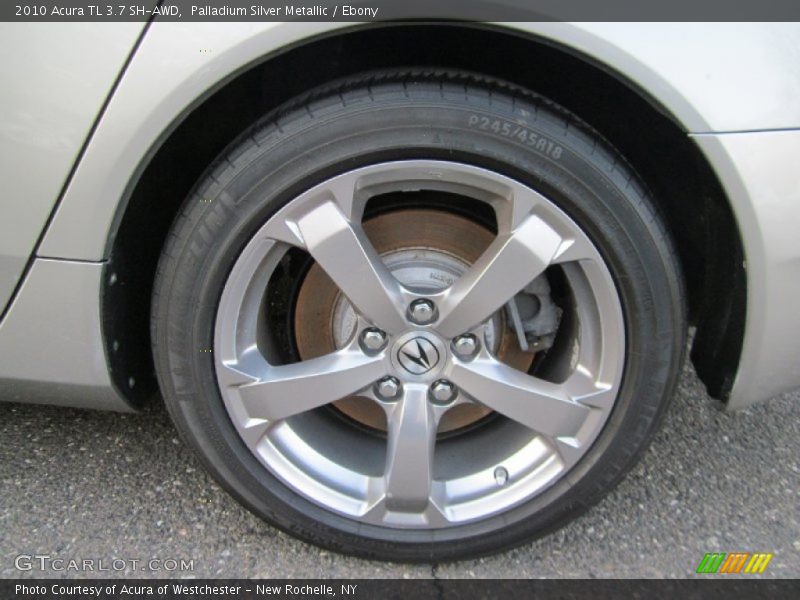 Palladium Silver Metallic / Ebony 2010 Acura TL 3.7 SH-AWD