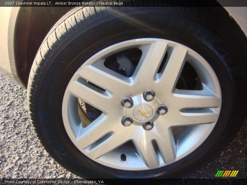 Amber Bronze Metallic / Neutral Beige 2007 Chevrolet Impala LT
