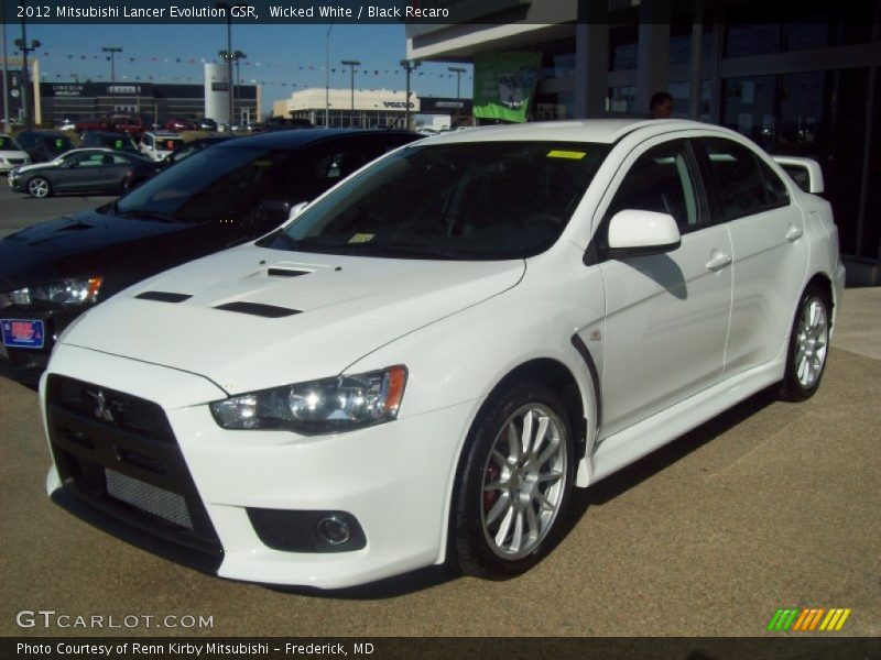 Front 3/4 View of 2012 Lancer Evolution GSR